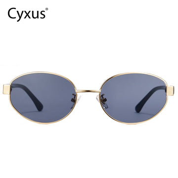 Cyxus Oval Retro Trendy Non Polazrized Sunglasses 1326